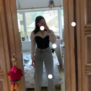 CORSET BLACK FREDERICKS OF HOLLYWOOD